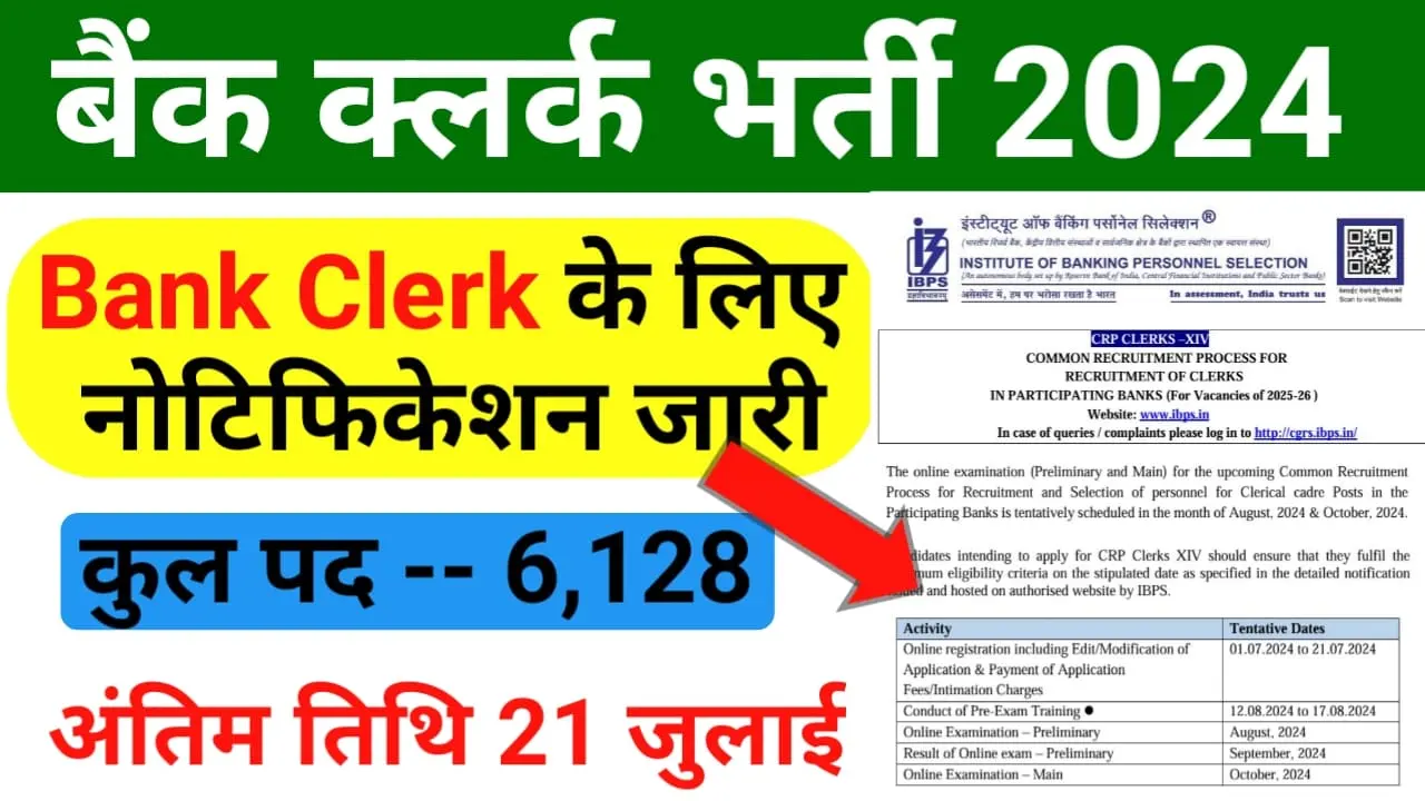 IBPS Clerk Notification