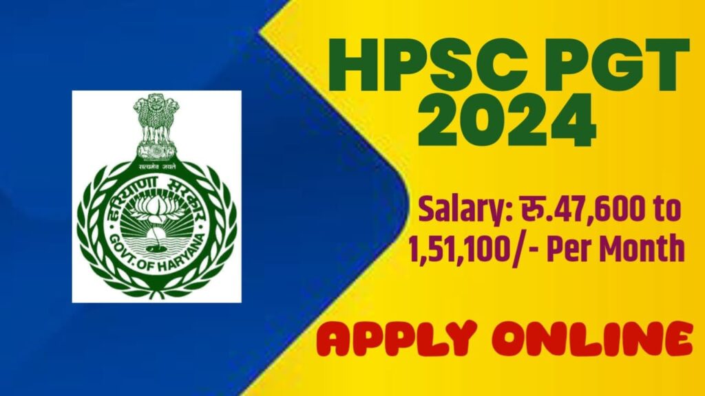 HPSC PGT Vacancy 2024