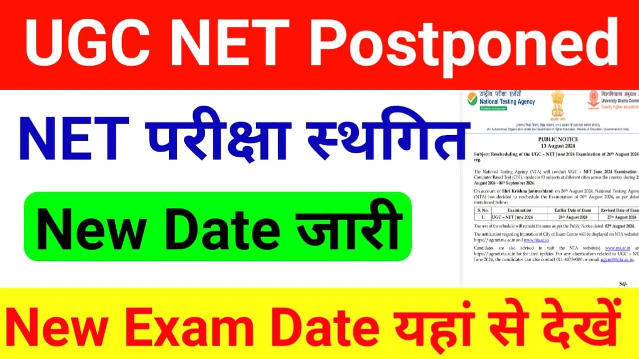 UGC NET Postponed