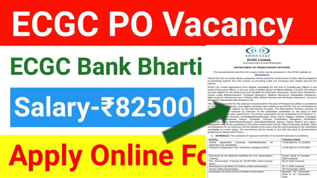 ECGC PO Recruitment 2024