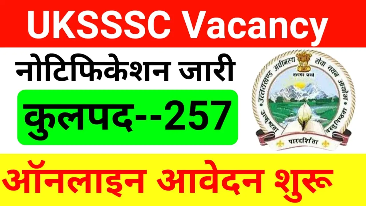 UKSSSC Recruitment 2024