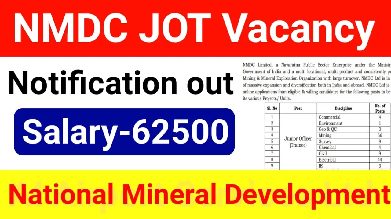 NMDC JOT Recruitment 2024