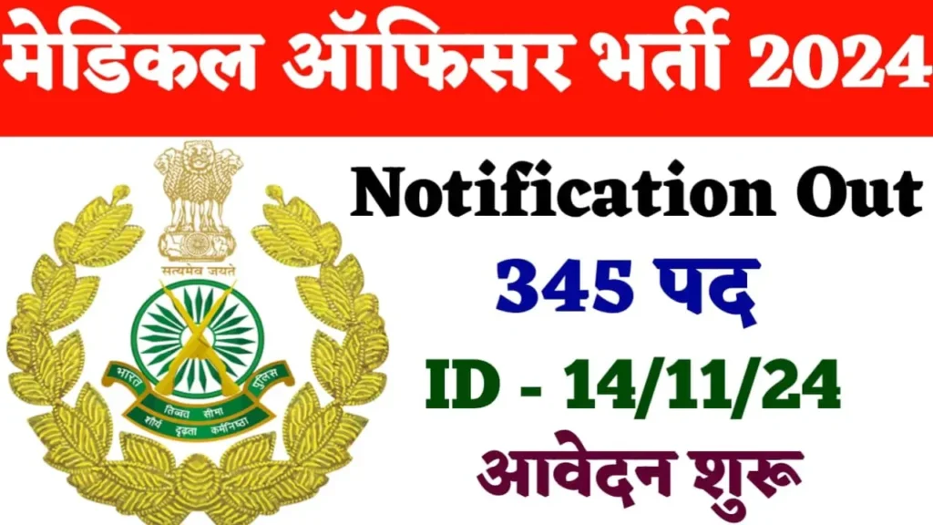 ITBP Medical Officer Recruitment 2024