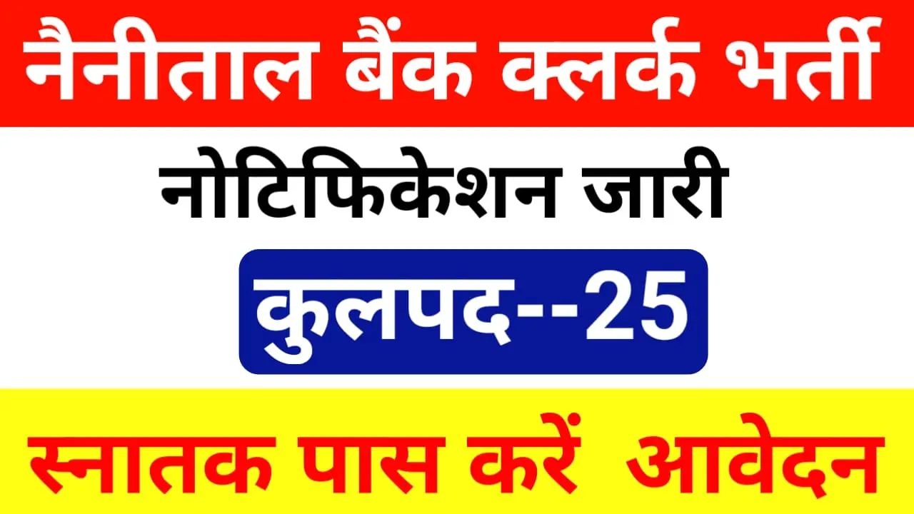 Nainital Bank Clerk Recruitment 2024